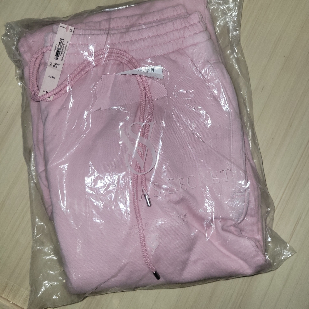 Victoria's Secret Pink Rhinestone Bling Joggers Sweatpants XL